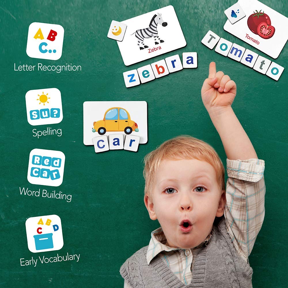 Coogam Magnetic Letters Numbers Alphabet Fridge Magnets ABC 123 Educational Toy