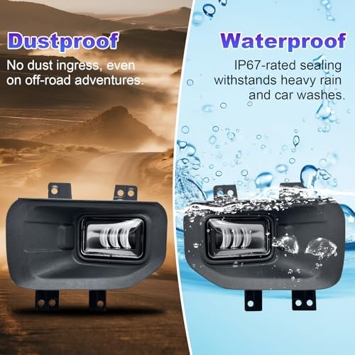LED Fog Lights Compatible with 2015 2016 2017 Ford F150 Fog Lamps Assembly