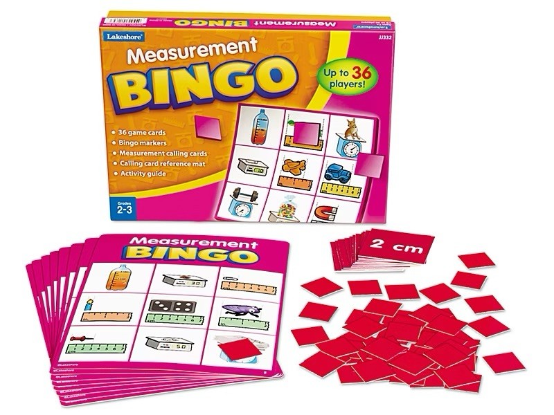 Lakeshore Measurement Bingo Grades 2 & 3 Measurement Practice-JJ332