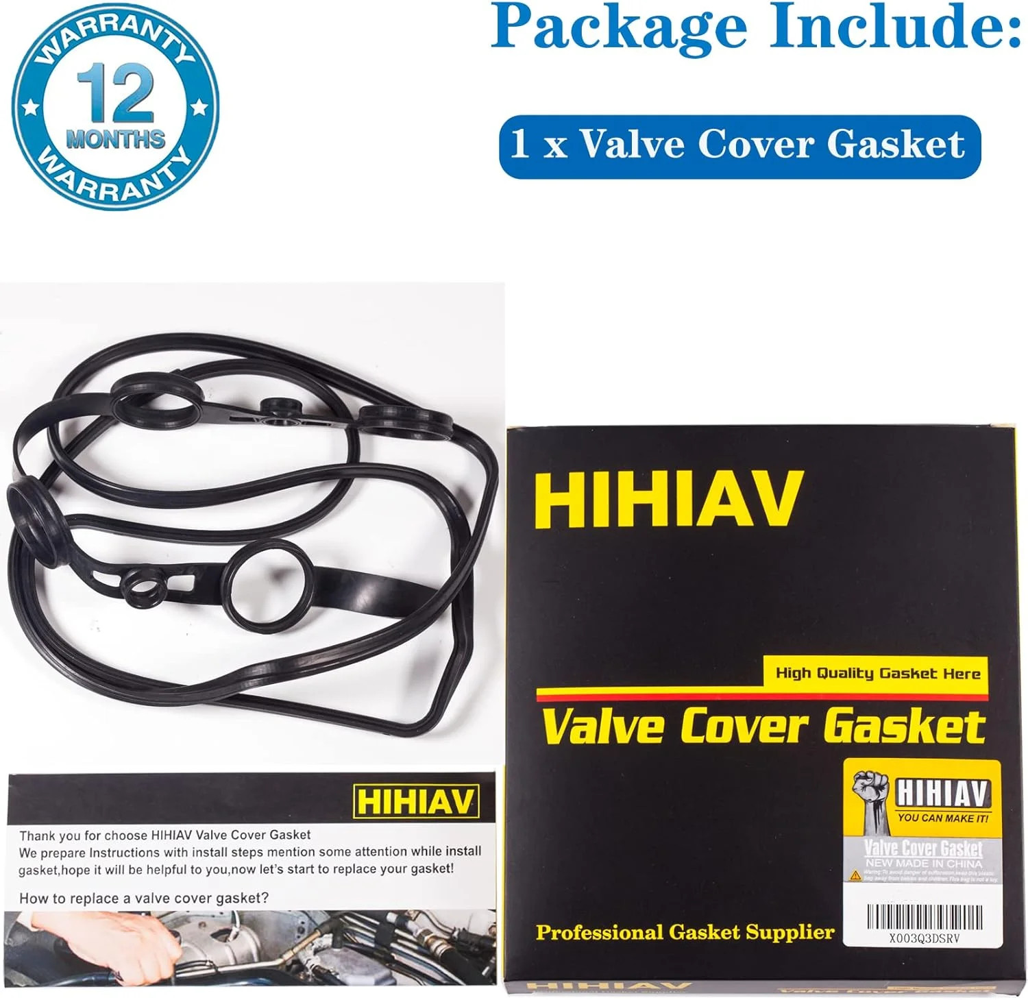 VS50530R for Scion TC XB Valve Cover Gasket Seal 2.4L Toyota Camry Corolla Highl