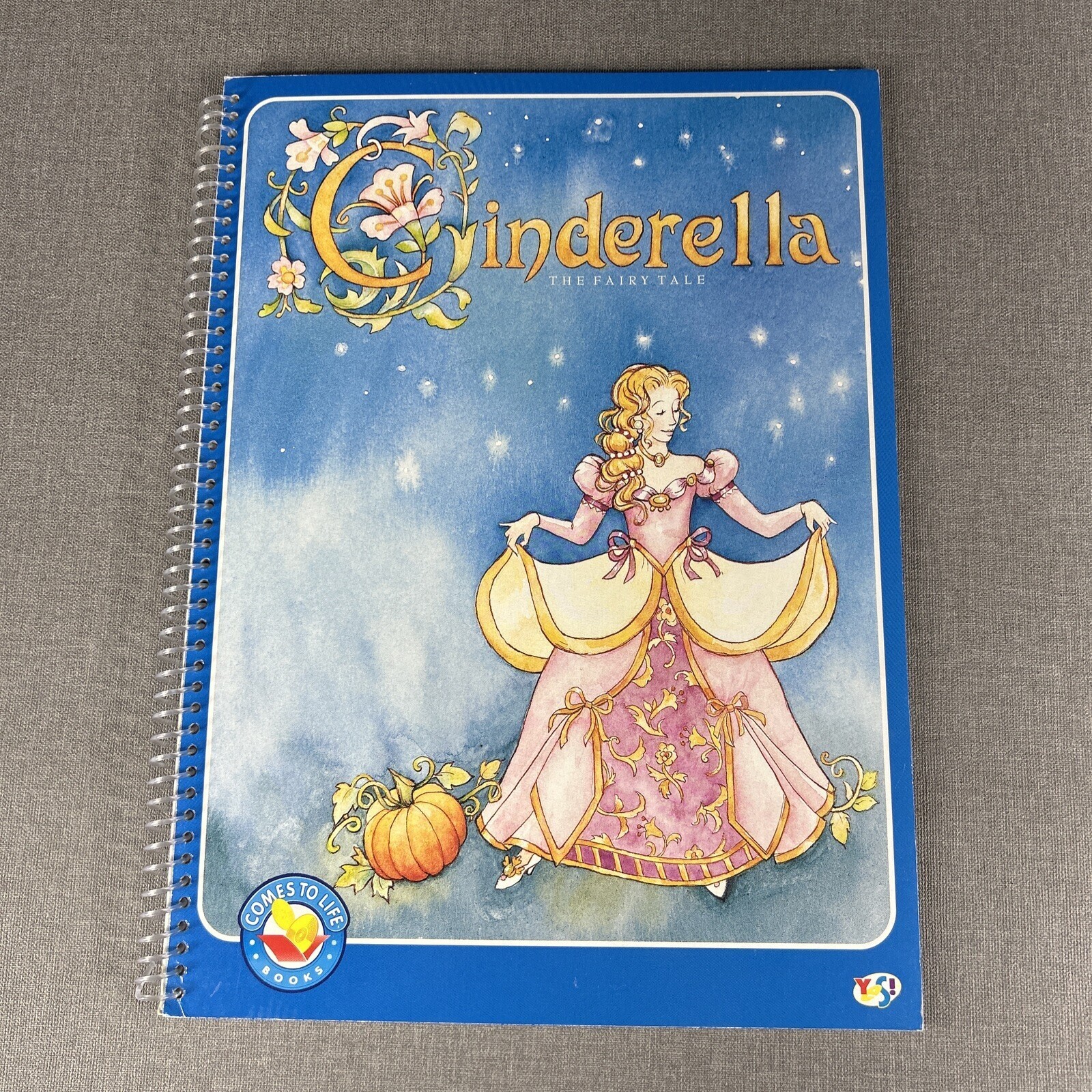 Comes To Life Books Cinderella 1993 Hardcover Spiral Book Yes!