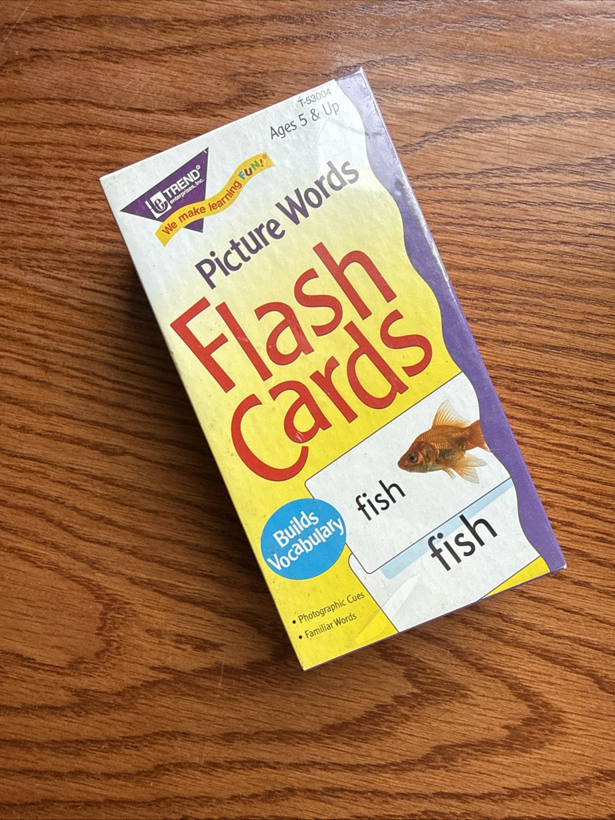 Children’s Learn to Read Words with Pictures Practice Flash Cards NEW Sealed
