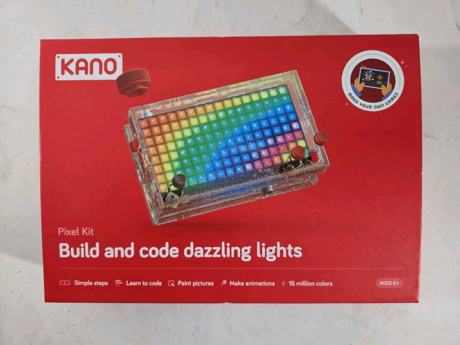 Kano 1003 Build and Code Dazzling Lights Pixel Kit – Brand New!