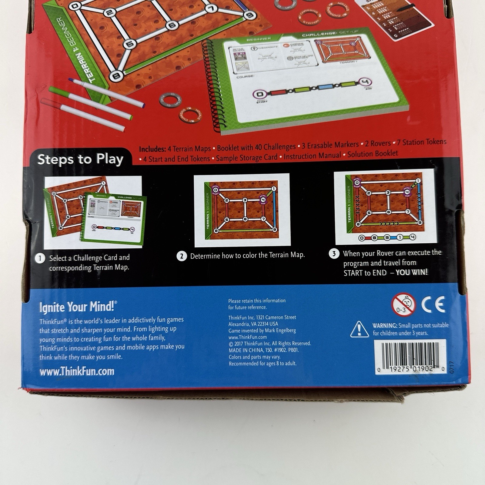 Thinkfun Rover Control Programming Game Series New Open Box MISSING Markers