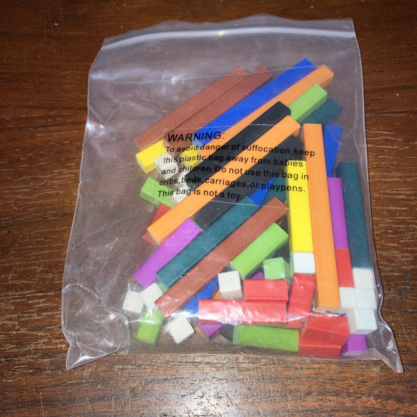 hand2mind Plastic Cuisenaire Rods Individual Set, Math Manipulatives, Montessori