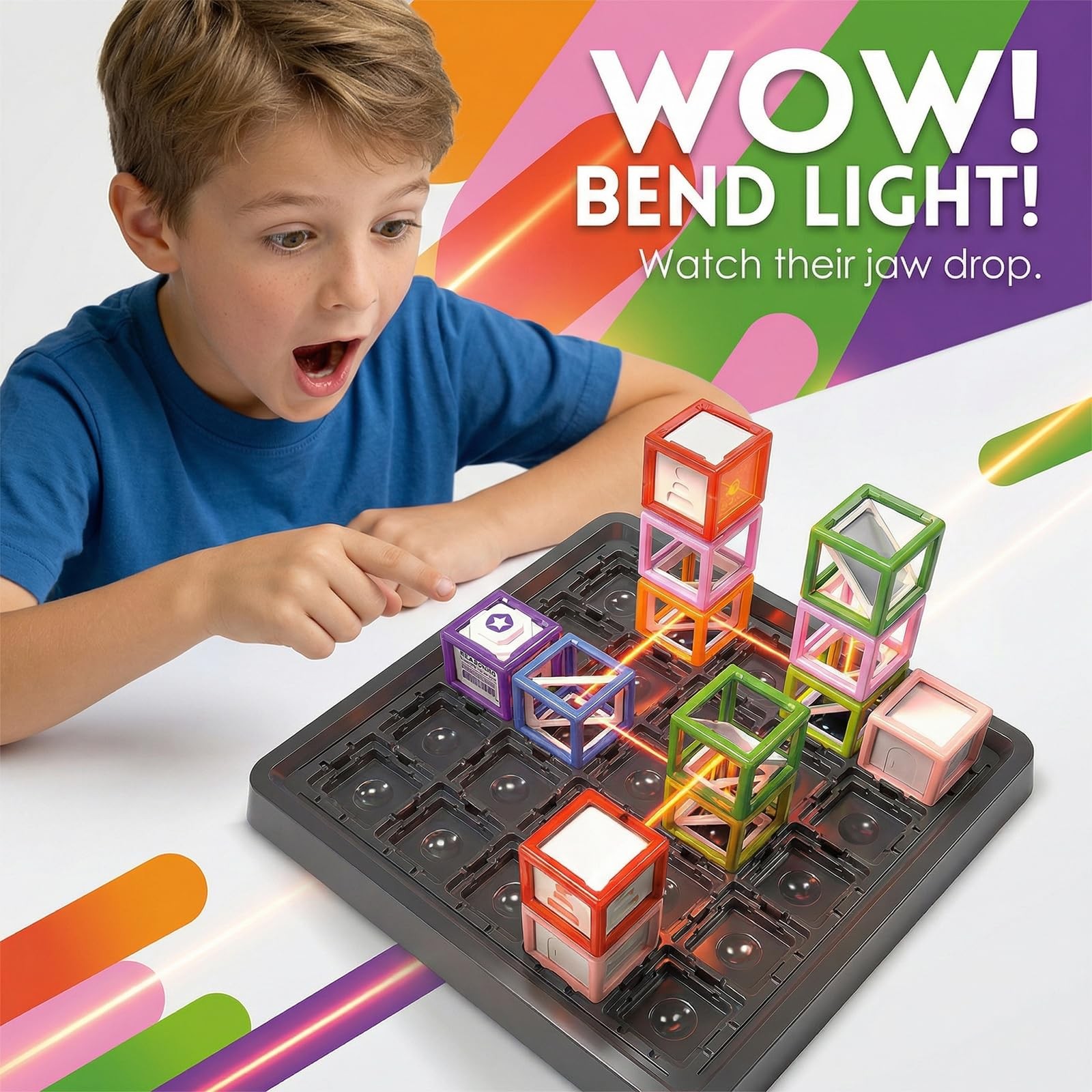 2026 New Laser Maze Reasoning Game, STEM Toys for Ages 8-13 with 60+ Challeng…