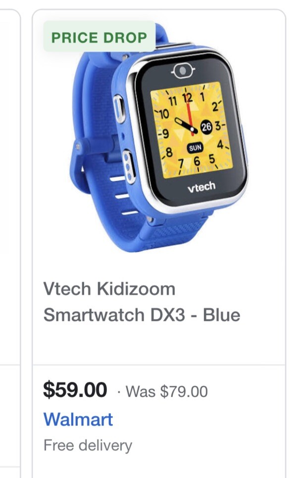 VTech 80-193808 Kidizoom Smartwatch DX2 Smart Watch – Blue