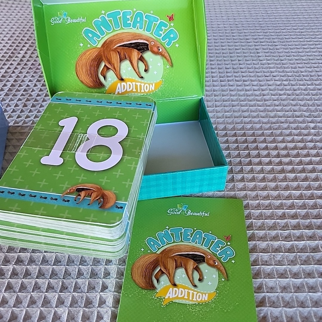 The Good and Beautiful Anteater Addition & Snowy Owl Subtraction Card Games