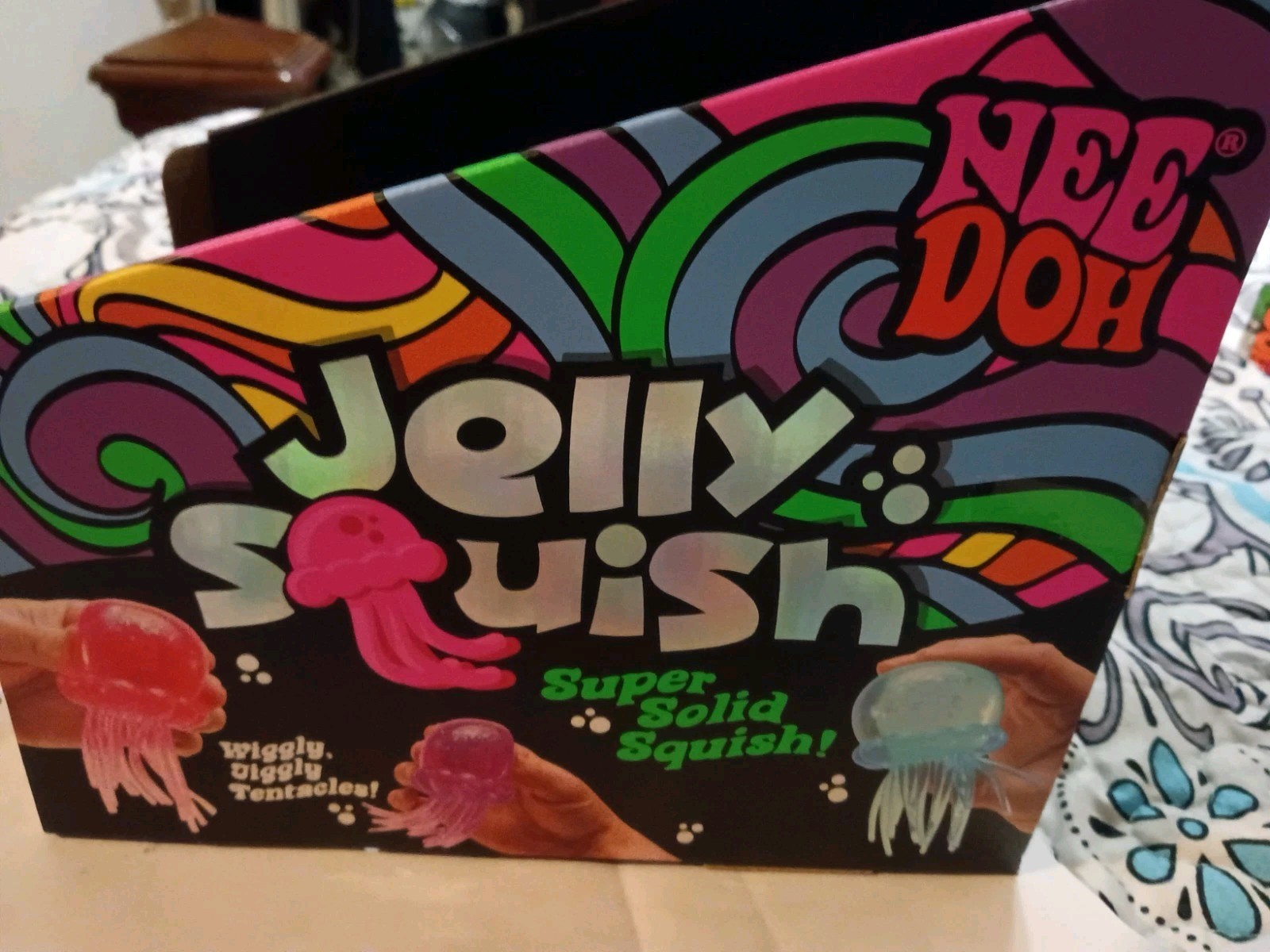 Needoh Jelly squish Jellyfish Case Display Storage Box Only