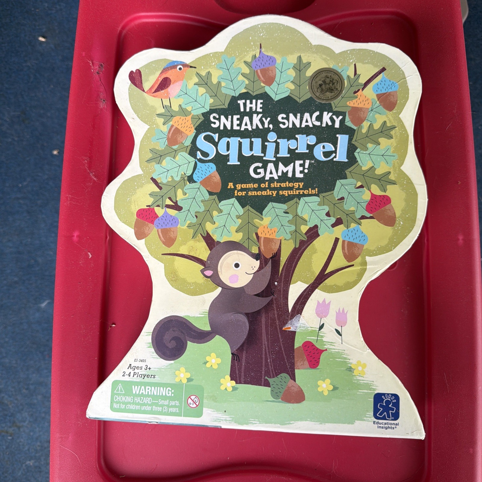 Sneaky, Snacks, Squirrel Game Preschool Board Game for Kids Ages 3 and Up CIB