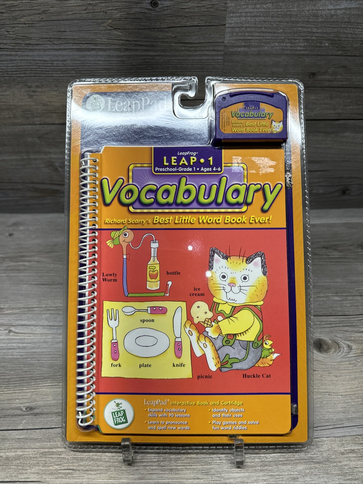 Richard Scarry’s Best Little Word Book Ever! Leap Into Reading Book & Cartridge