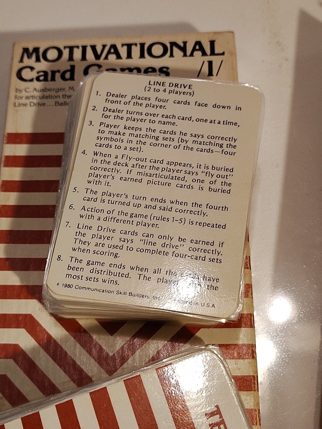 Rare Vintage 1979 Speech Articulation Therapy L Sounds Motivational Card Games