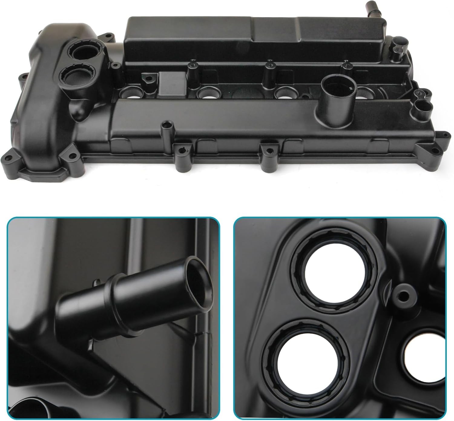 MITZONE Upgrade Aluminum Valve Cover Compatible with 2012 2013 2014 Ford Focus