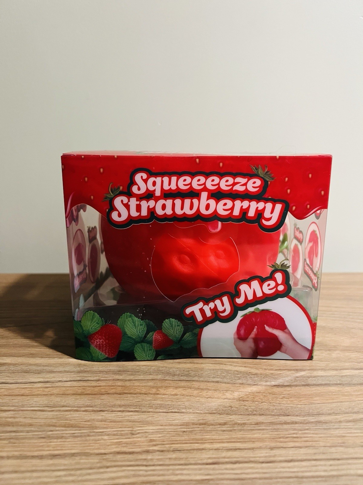 Sunny Days Jumbo Squeezy Strawberry Squishy Toy Stress Relief Sensory Fun