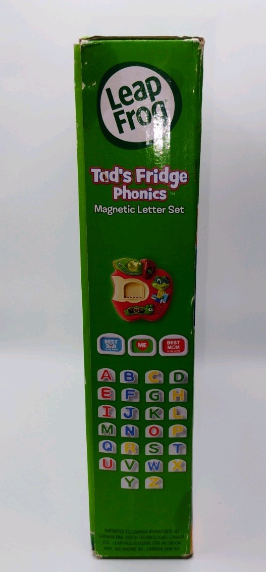 LEAP FROG TAD’S FRIDGE PHONICS MAGNETIC LETTER SET TILES TALK & SING NIB