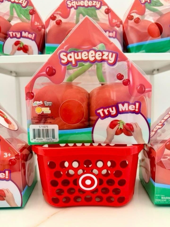 TikTok Viral Sunny Days Squeeezy Cherries Sensory Toy Stress Relief￼