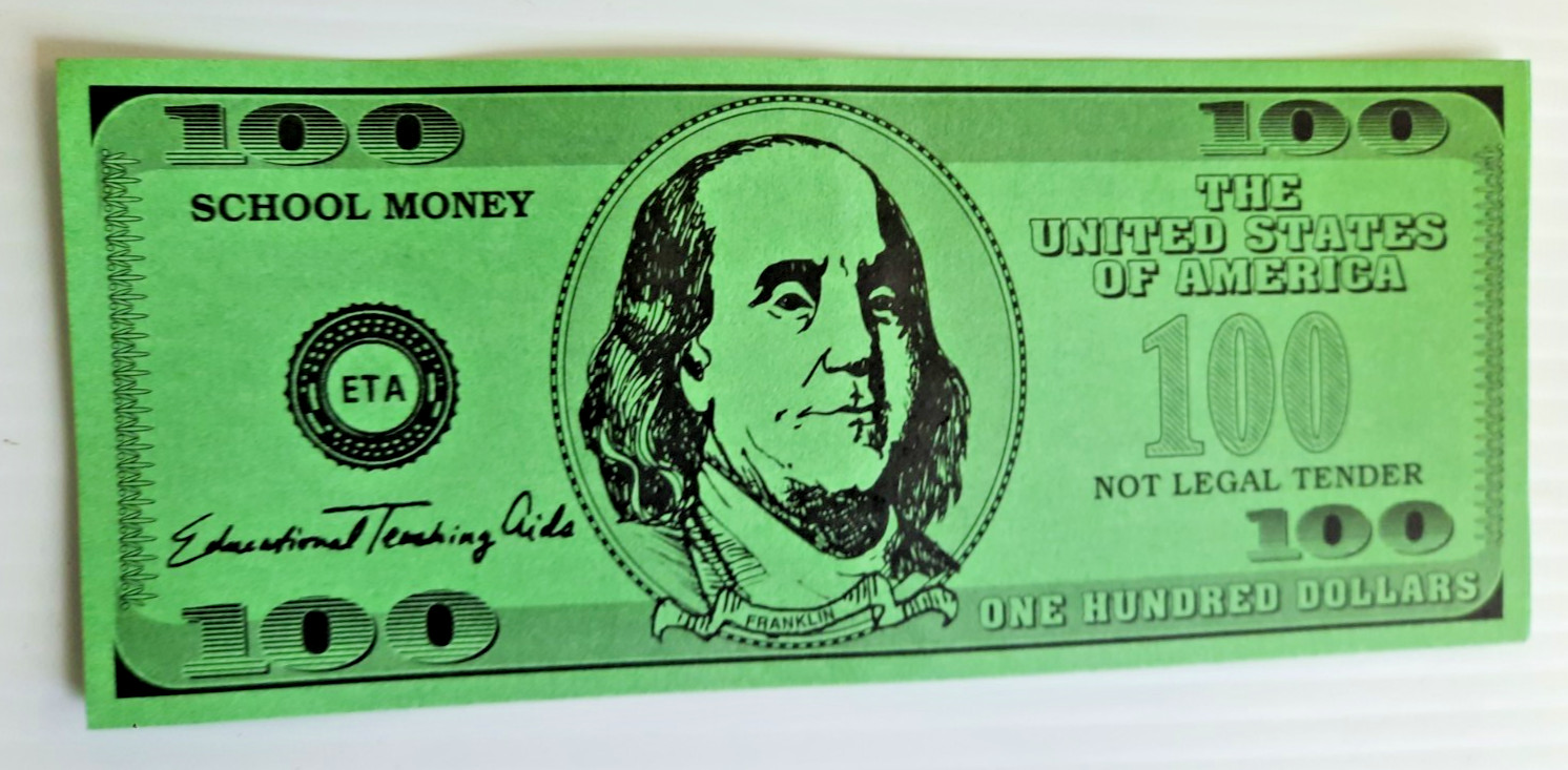 Vintage Play Money With Sacagawea Coins Homeschool Education No Nickels 0