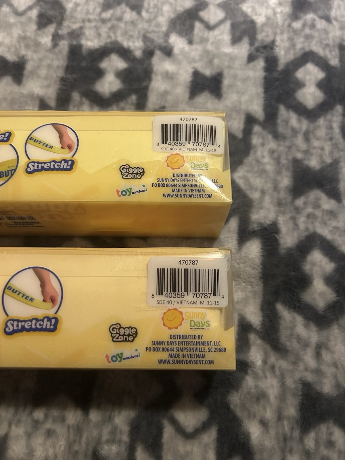 (Lot Of 2) VIRAL Stick of Butter JUMBO SQUISHY 10” AUTHENTIC Squeezy SEALED NEW