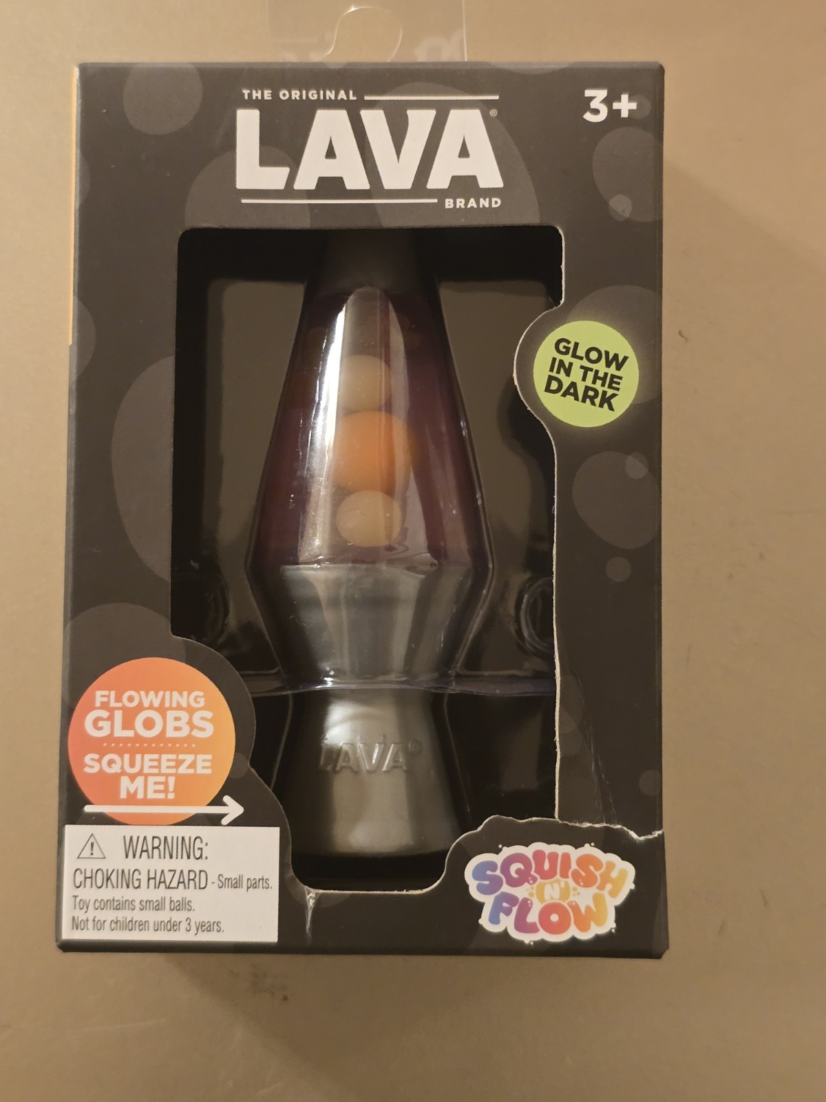 New SEALED Authentic Schylling Needoh Lava Lamp Squish N Flow Toy Orange Purple