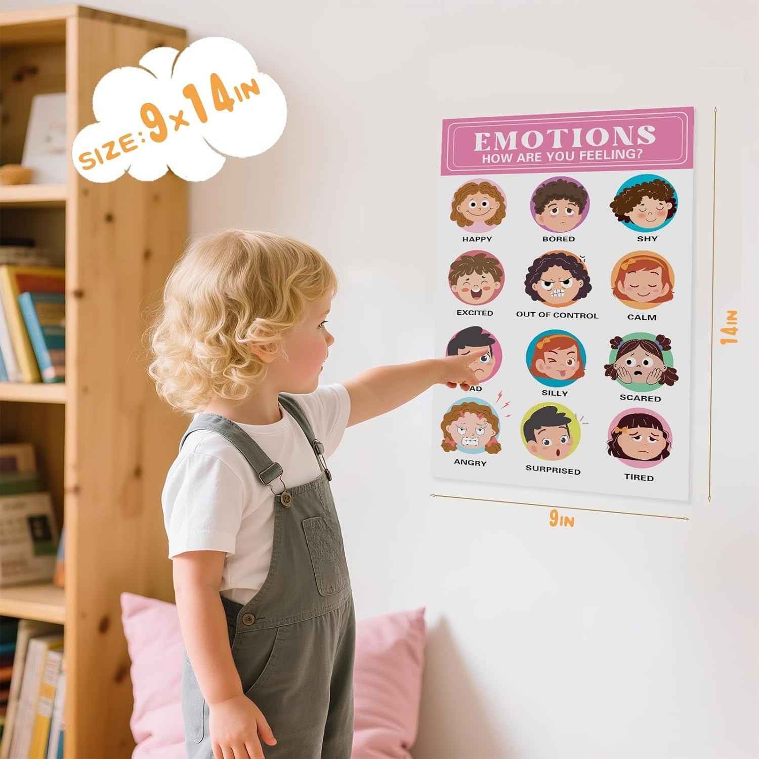 20 Vibrant Laminated Educational Posters for Toddlers 1-3 – Interactive Learning
