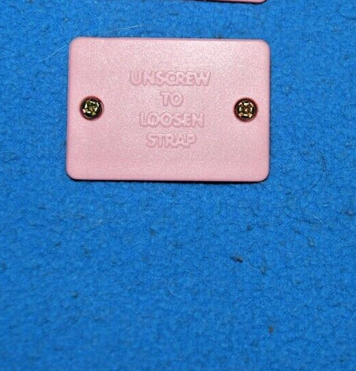 Leap Pad Little Touch Learning System PINK Rear Strap Cover & Screw Replacement