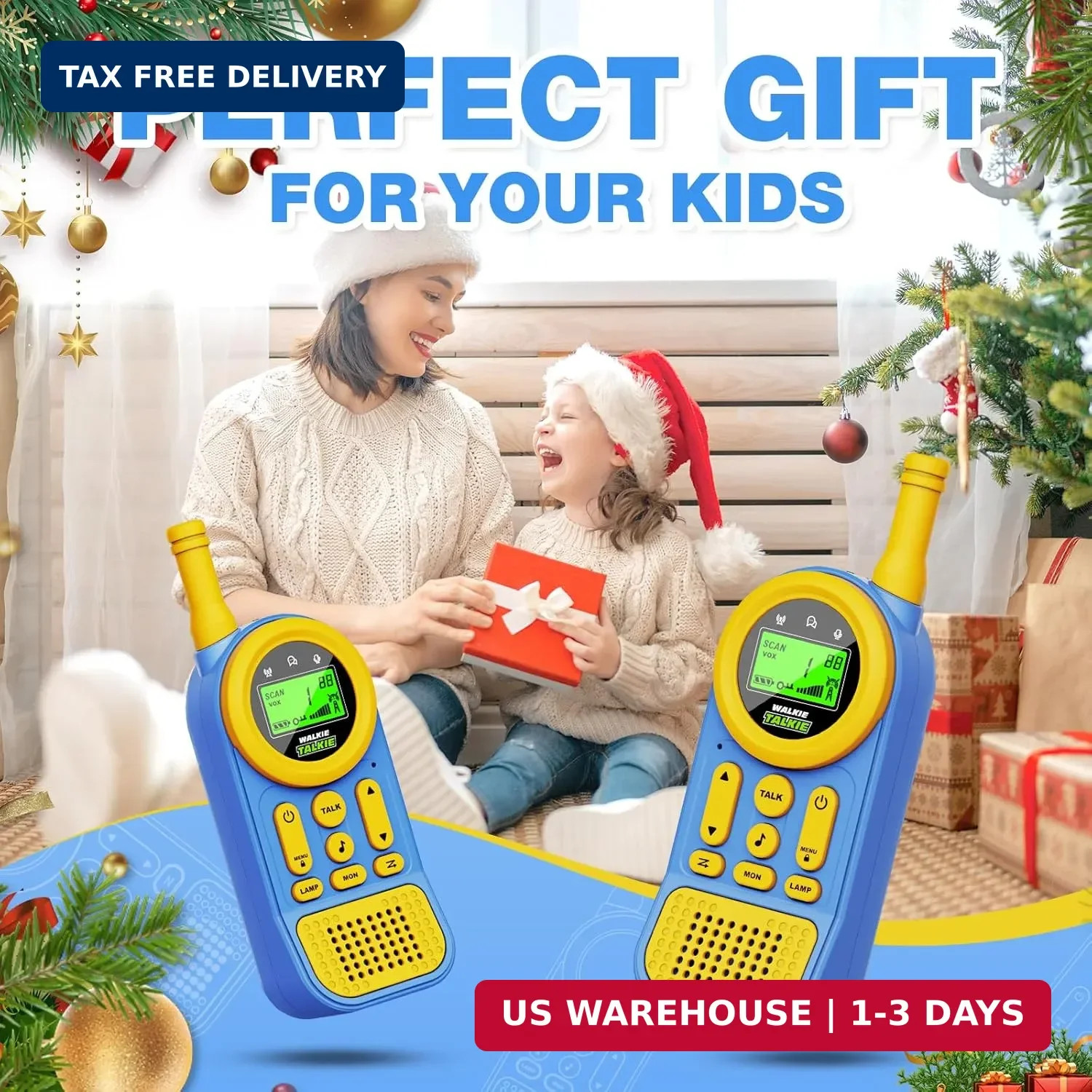 Walkie Talkies for Kids Toys: Toys for 3-12 Year Old Boys Girls – 22 Channels 2