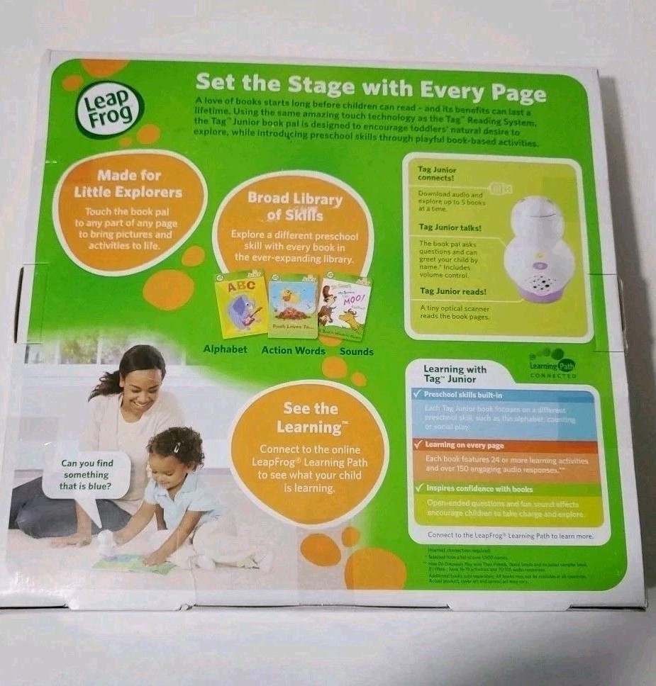 Leap Frog Tag Junior Ages 1-4 Preschool Skills Reading Exploration New Sealed
