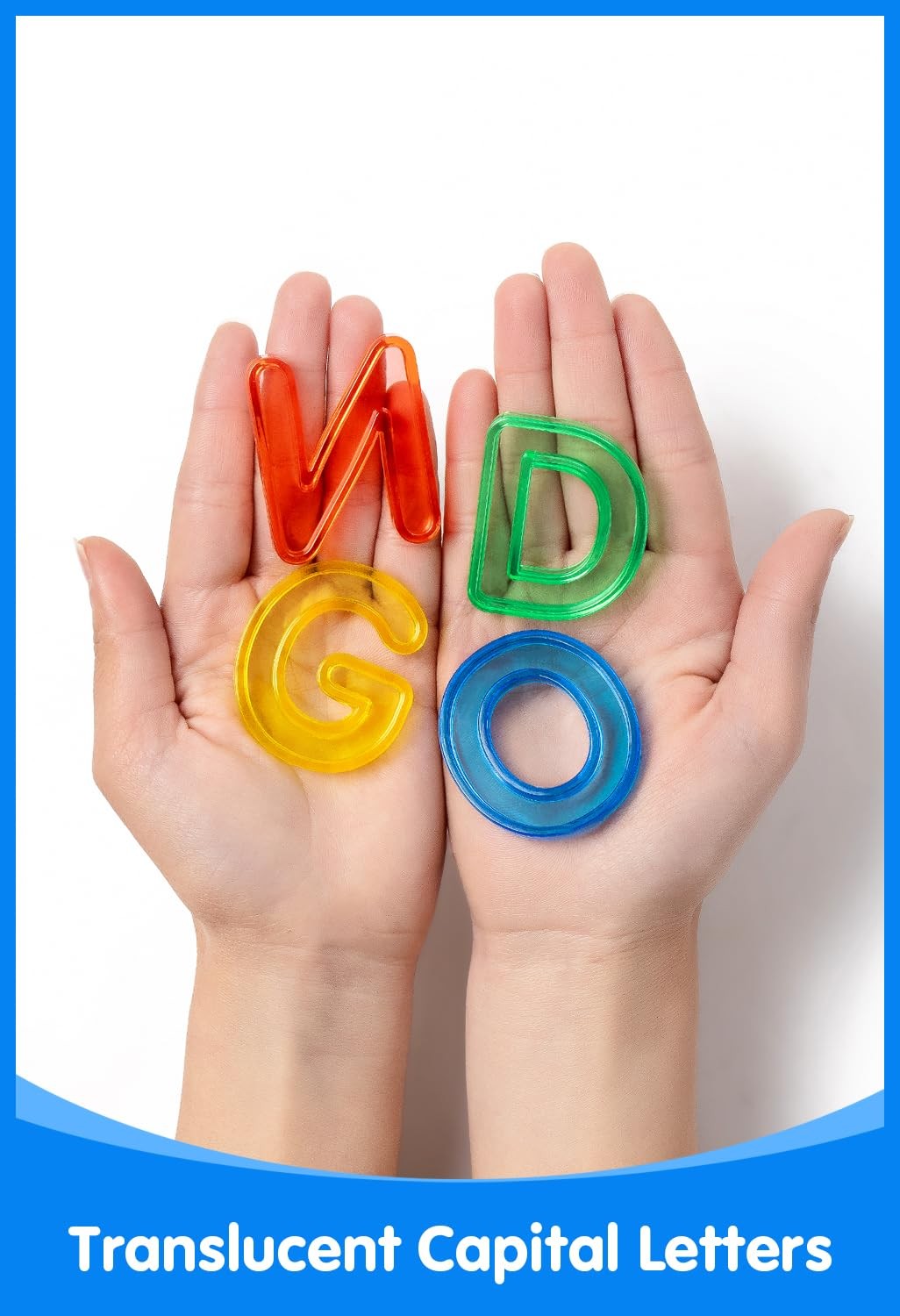 Odoorgames 52 Pcs Translucent Capital Letters – Plastic Alphabet Letters for …