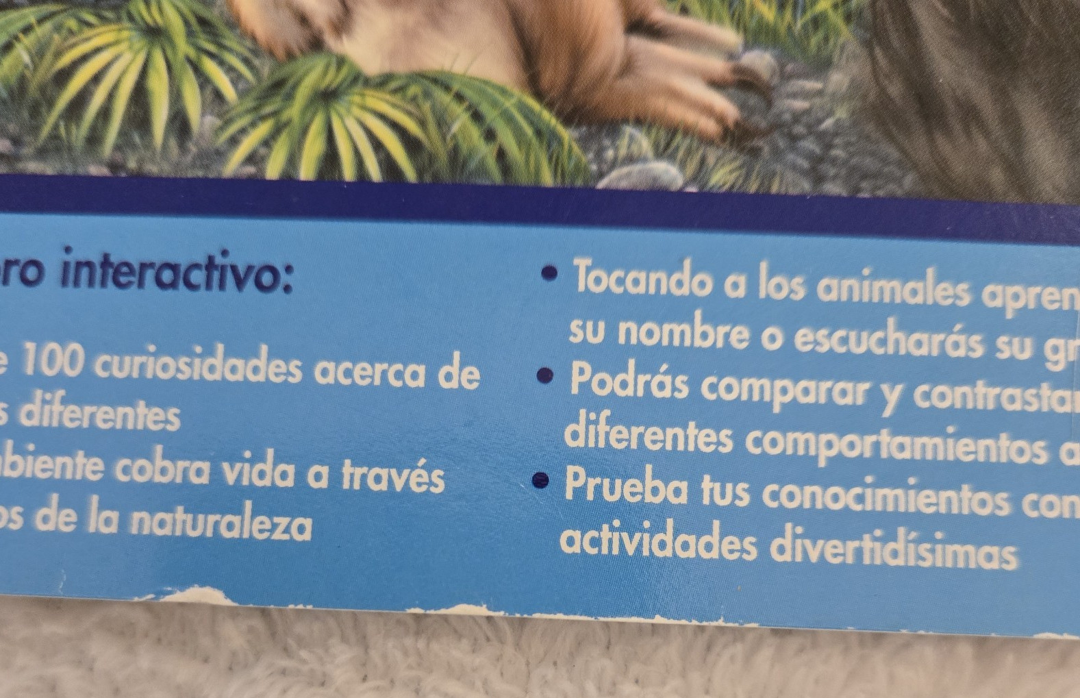 LeapFrog LeapPad Espanol Spanish Interactive Ciencias Los Mamiferos /Cartridge