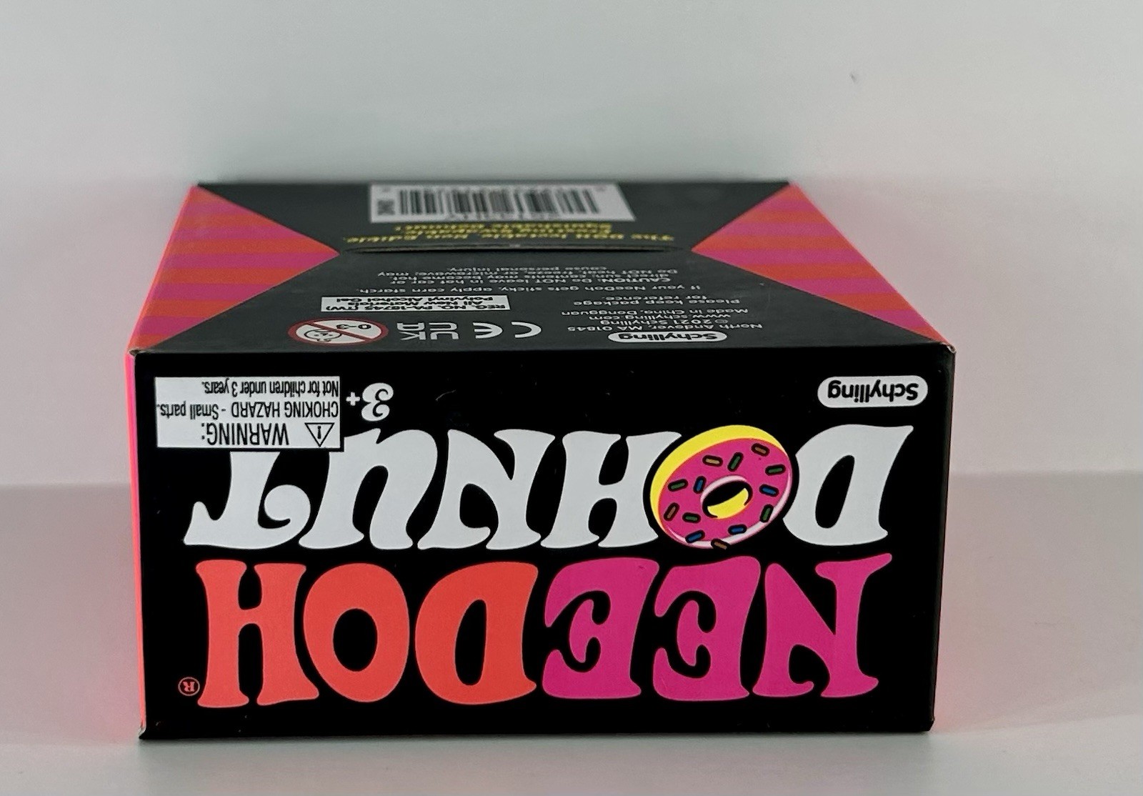 NeeDoh DOHNUT Pink Frosting Yellow Donut Stress Ball Squeeze Stress Schylling