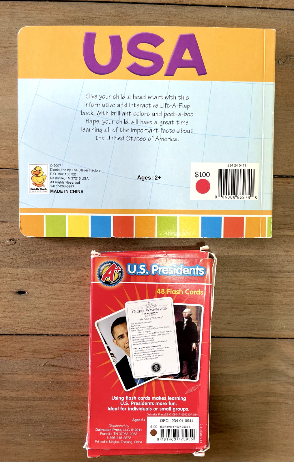 United States & Presidents Home School Bundle Includes Rolling America Game