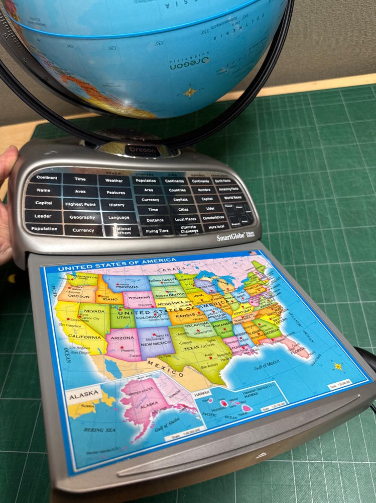 Oregon Scientific Smart Globe Deluxe Edition W/Stylus Pen – Tested WORKING