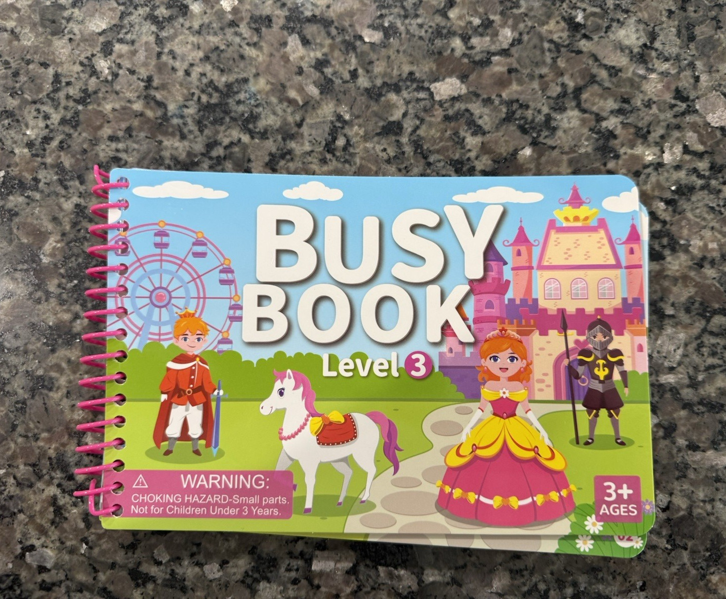 Busy Book Level 3 Princess Dress Up Spiral Activity Book Ages 3-4