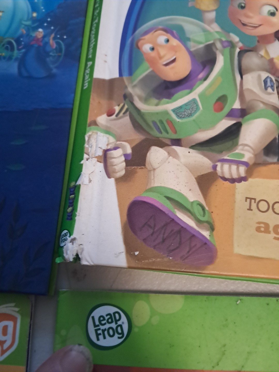 Lot Of Leap Frog Tag Books Toy Story Cinderella