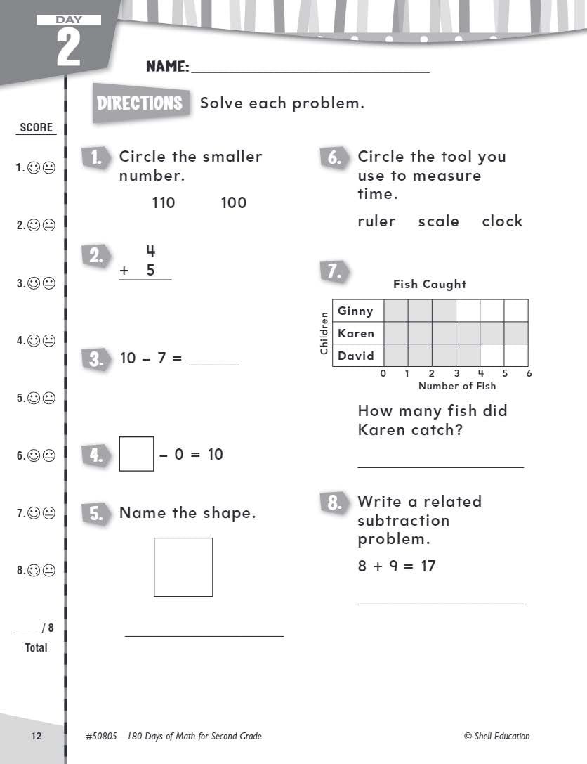 180 Days™: Mathematics for 2nd Grade Practice Workbook Classroom Multi