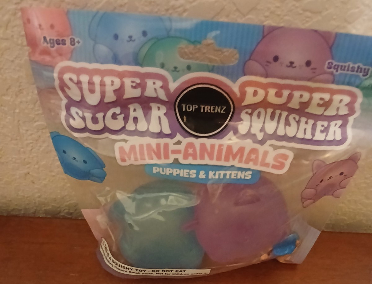 Super Duper Sugar Squisher Mini Animals puppies & kittens squishy Toy New