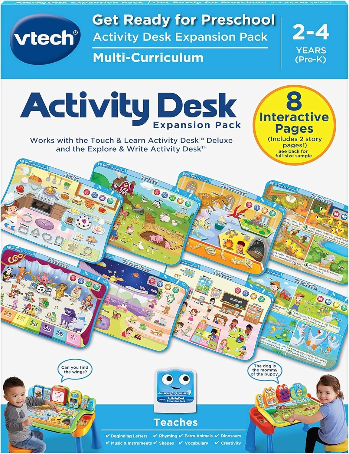 VTech Touch and Learn Activity Desk Deluxe Expansion Pack – Get Ready for Presch