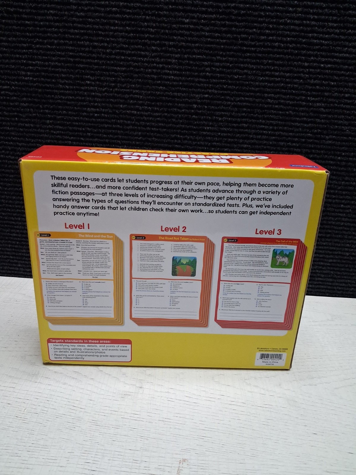 Lakeshore Reading Comprehension Practice Cards 90 Cards Grades 4-5 PP468