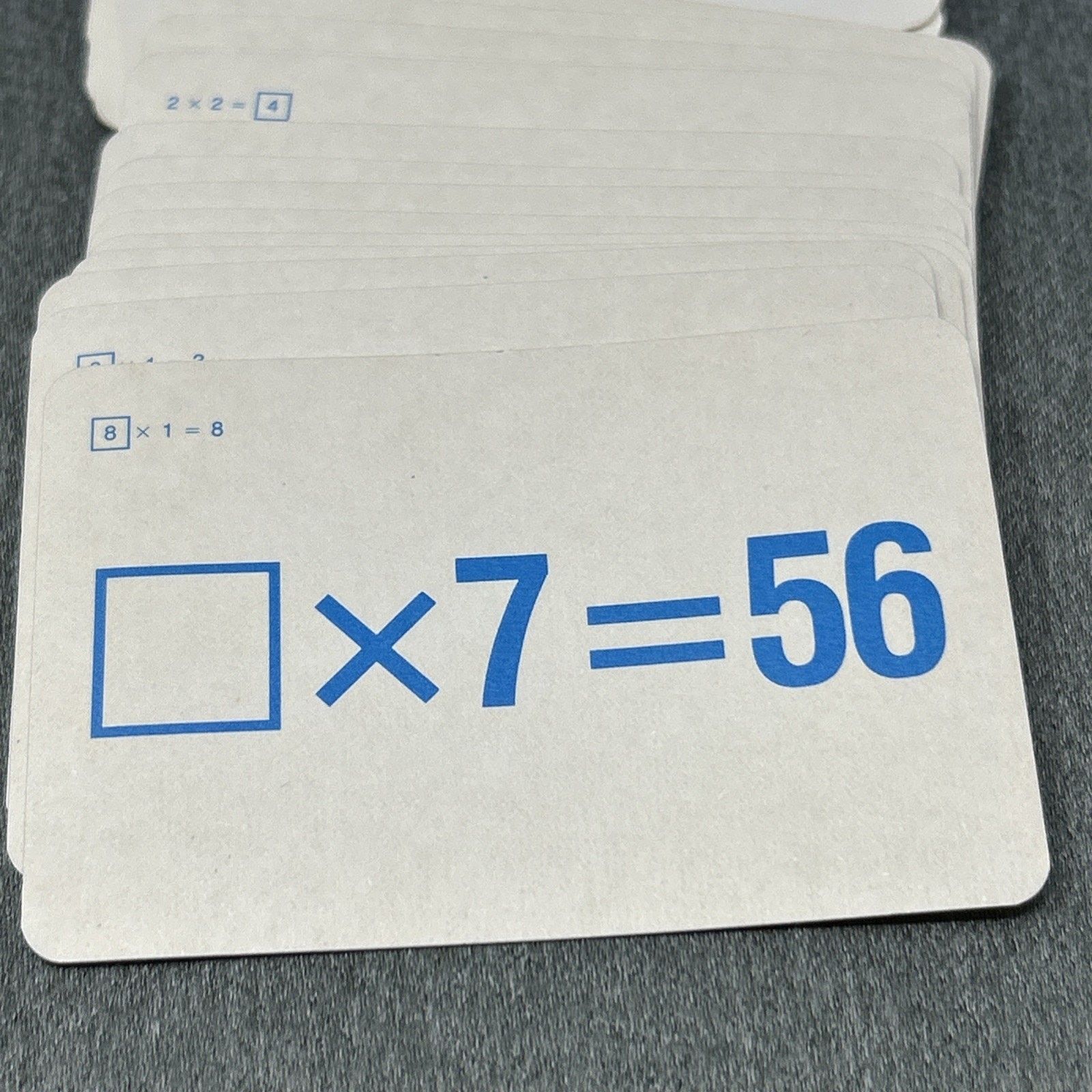 VTG 1993 Multiplication Flash Cards Creative Child Double Sided Learning Set