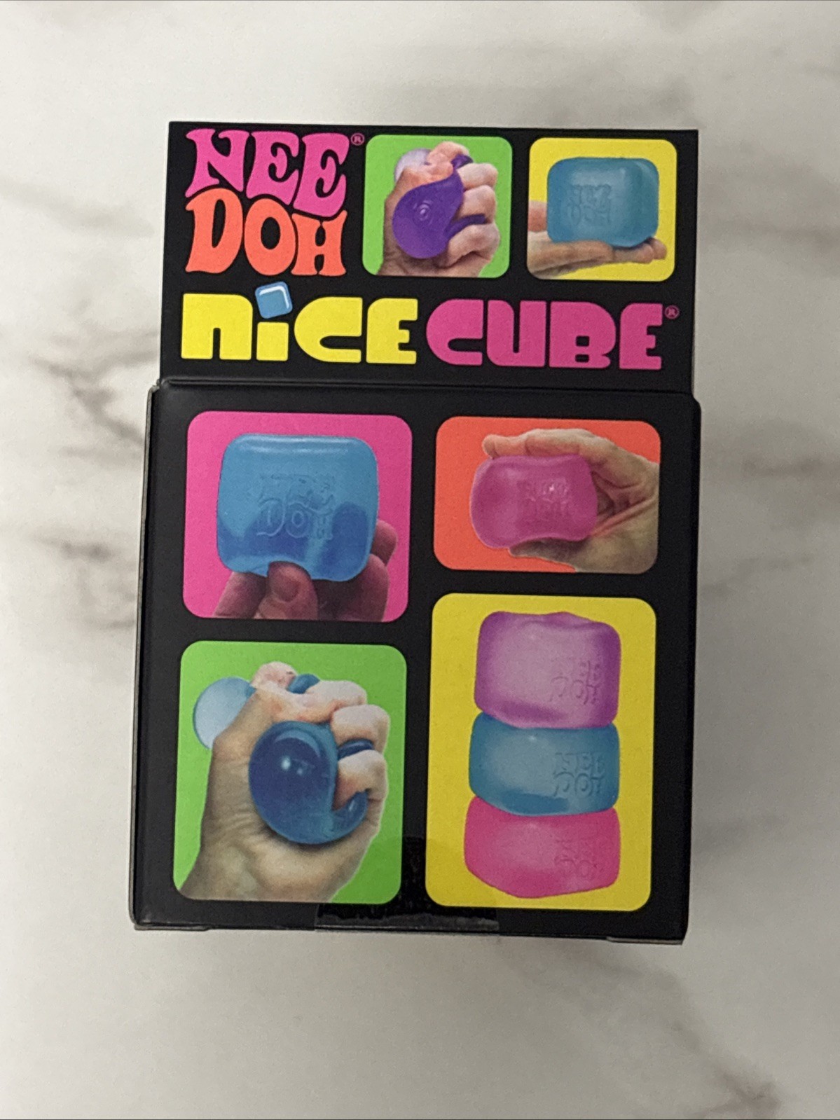 Nice Cube NeeDoh Purple Ice Super Solid Squish Authentic NEW 🟣🟣