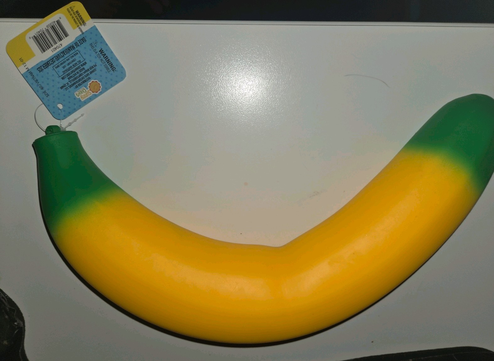 New Authentic Sunny Days Giant Squishy Viral 14-inch Yellow Banana Stress Toy