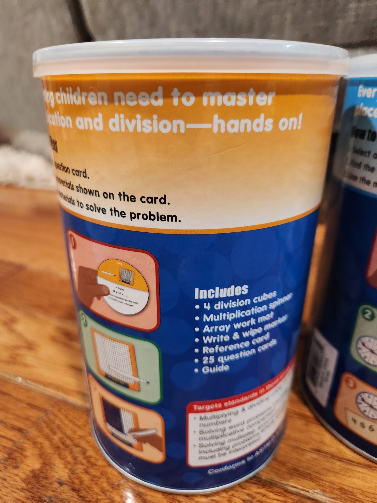 Lakeshore Math In A Flash Discovery Cans **COMPLETE SET for Grades 4-5**