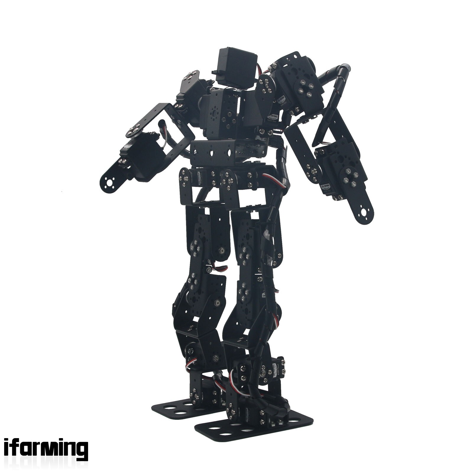 17DOF Biped Robotic Educational Humanoid Robot Kit Servo Bracket Ball Bearing IF
