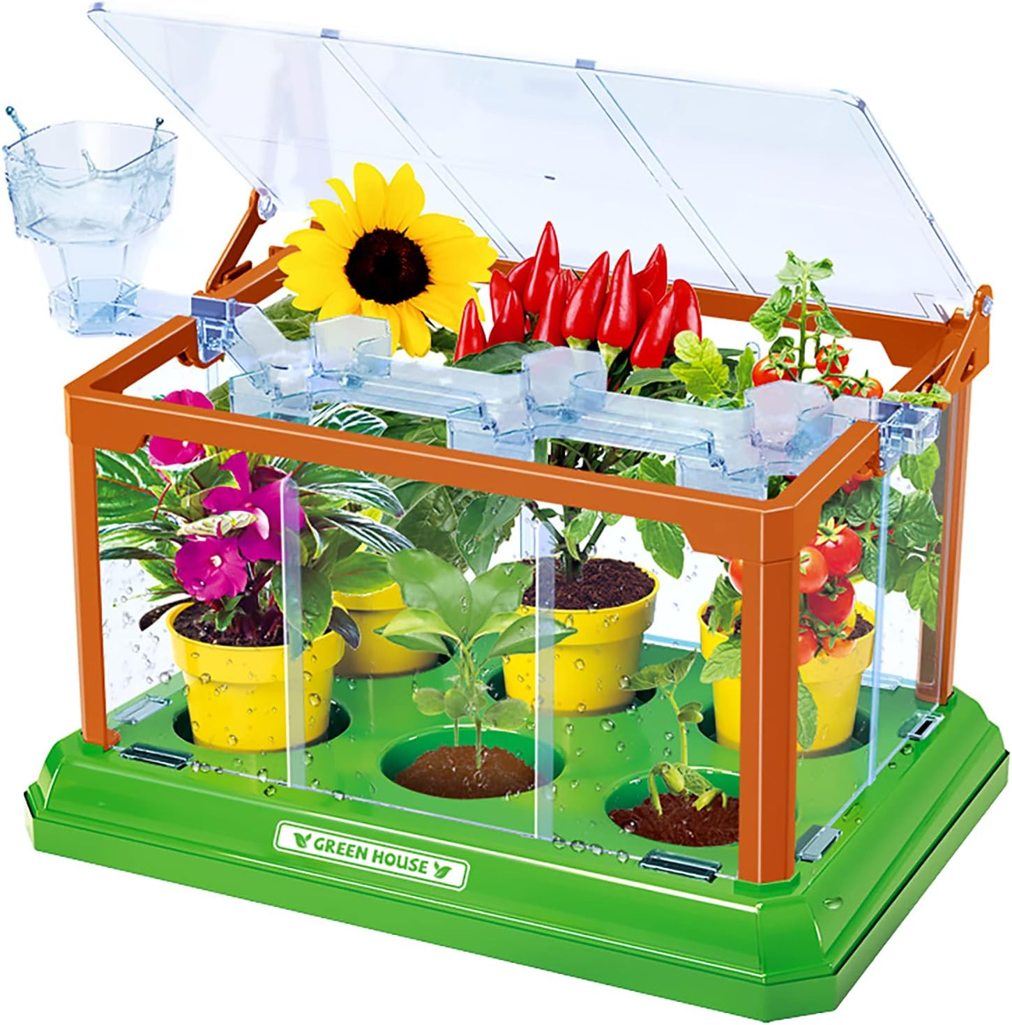 Kids Gardening Kit Greenhouse Growing Terrarium Kit Plant Growing Set Discovery