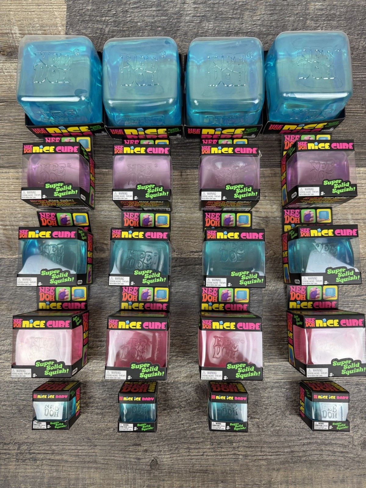 🔥TikTak Viral Huge Lot of 20 NeeDoh Nice Berg, Nice Cube, Nice Ice Baby