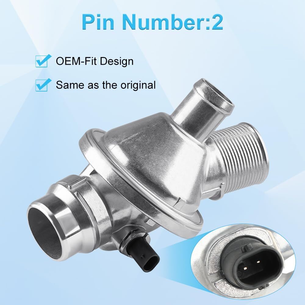 Aluminium Engine Coolant Thermostat Housing Compatible with 2012-2016 BMW 220i