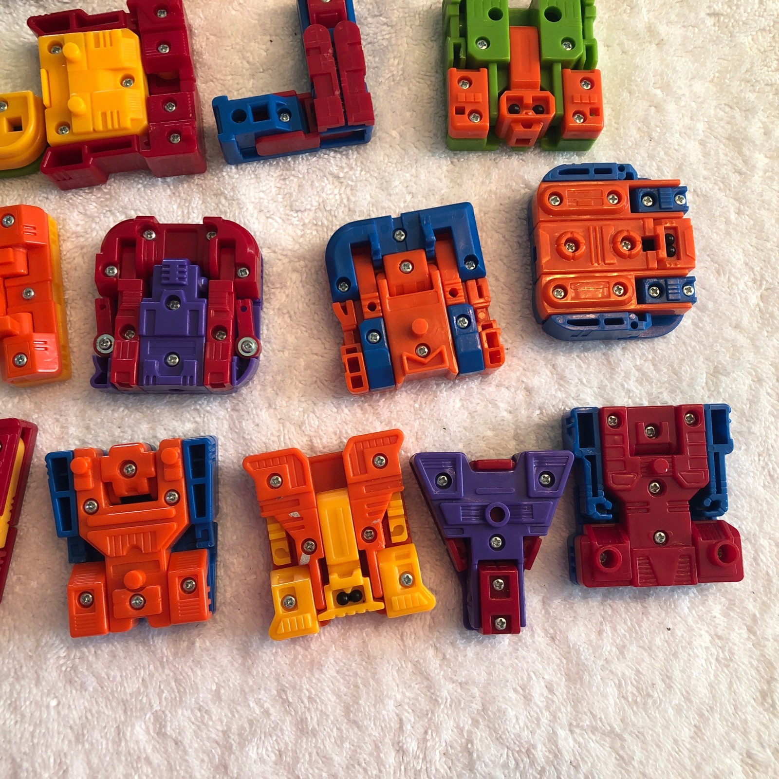 Alphabet Educational Alpha Bots Transforming Letters Lot of 25 Vintage Robots