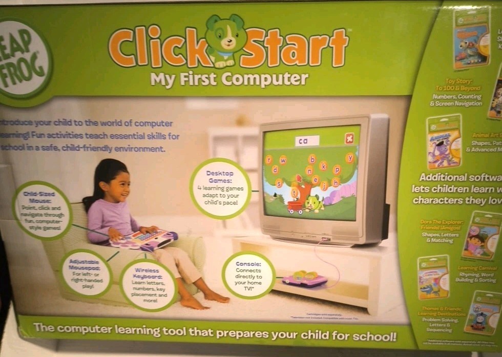 LeapFrog Clickstart My First Computer Wireless Keyboard NEW & SEALED Educational