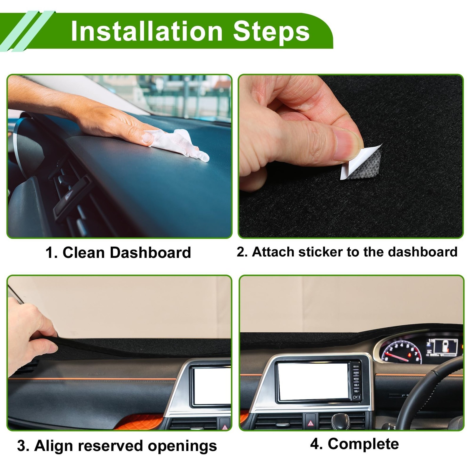 Dash Cover for RAM 3500 2019-2025 No Hud Dashboard Cover Car Interior Anti-Sl…
