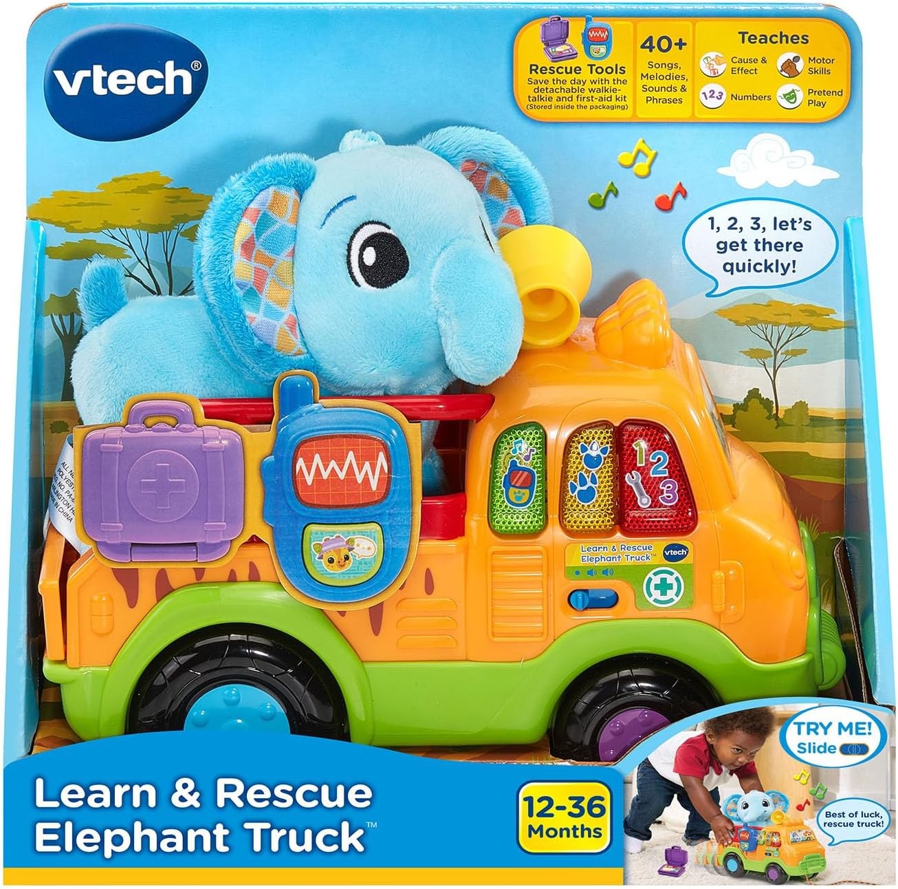 VTech Learn & Rescue Elephant Truck (English Version)